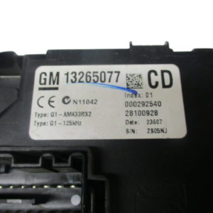 Opel Corsa D  anno dal 2006 al 2014 Centralina BSI 13265077